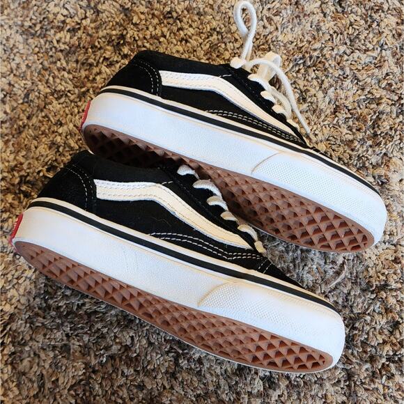 VANS Classic Old Skool B&W Suede Little Kid Size 11  Used Good Condition - Picture 10 of 10
